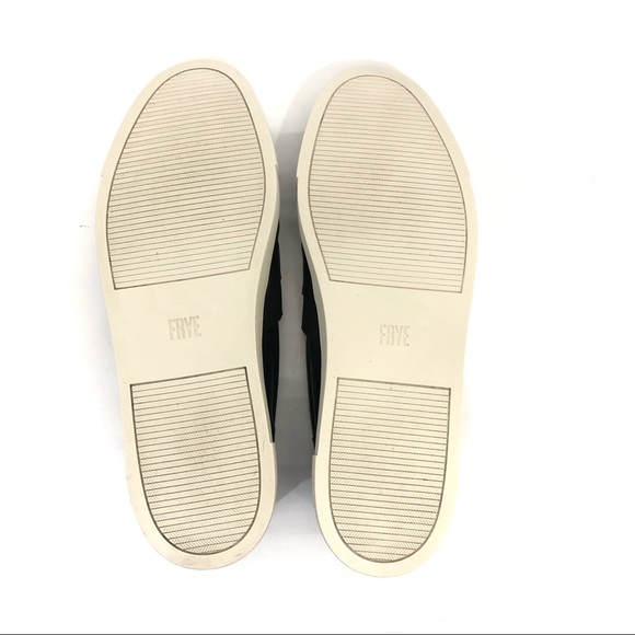 Frye mens Ivy slip on sneakers black leather - Picture 7 of 7